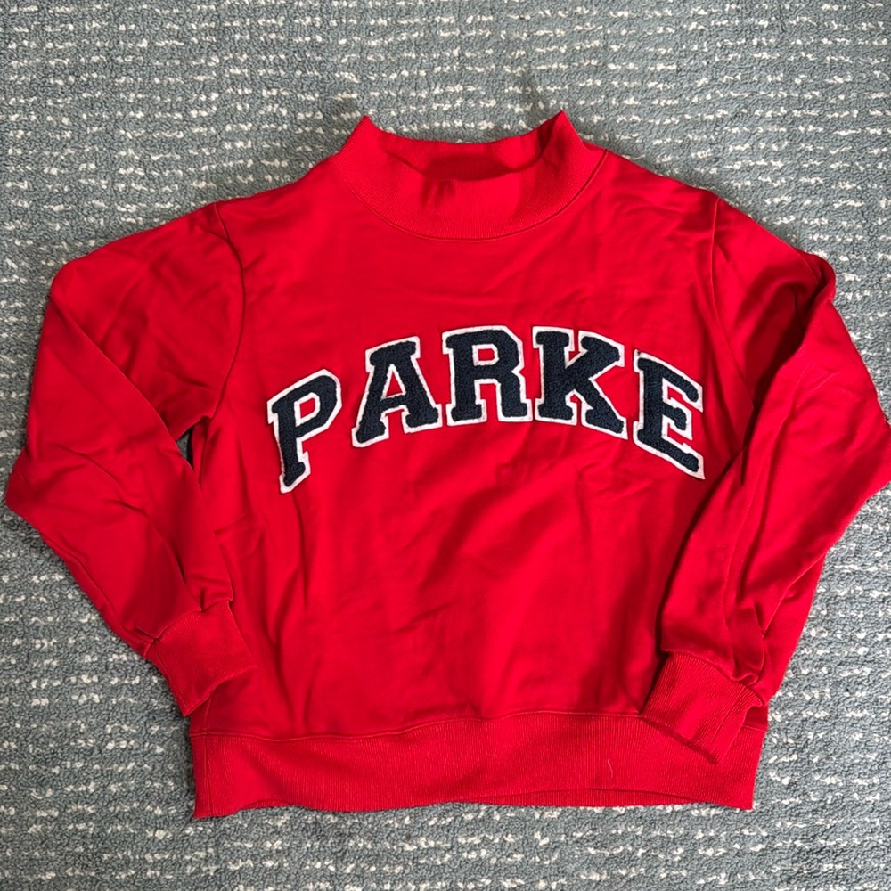 Parke Red and Blue Mockneck